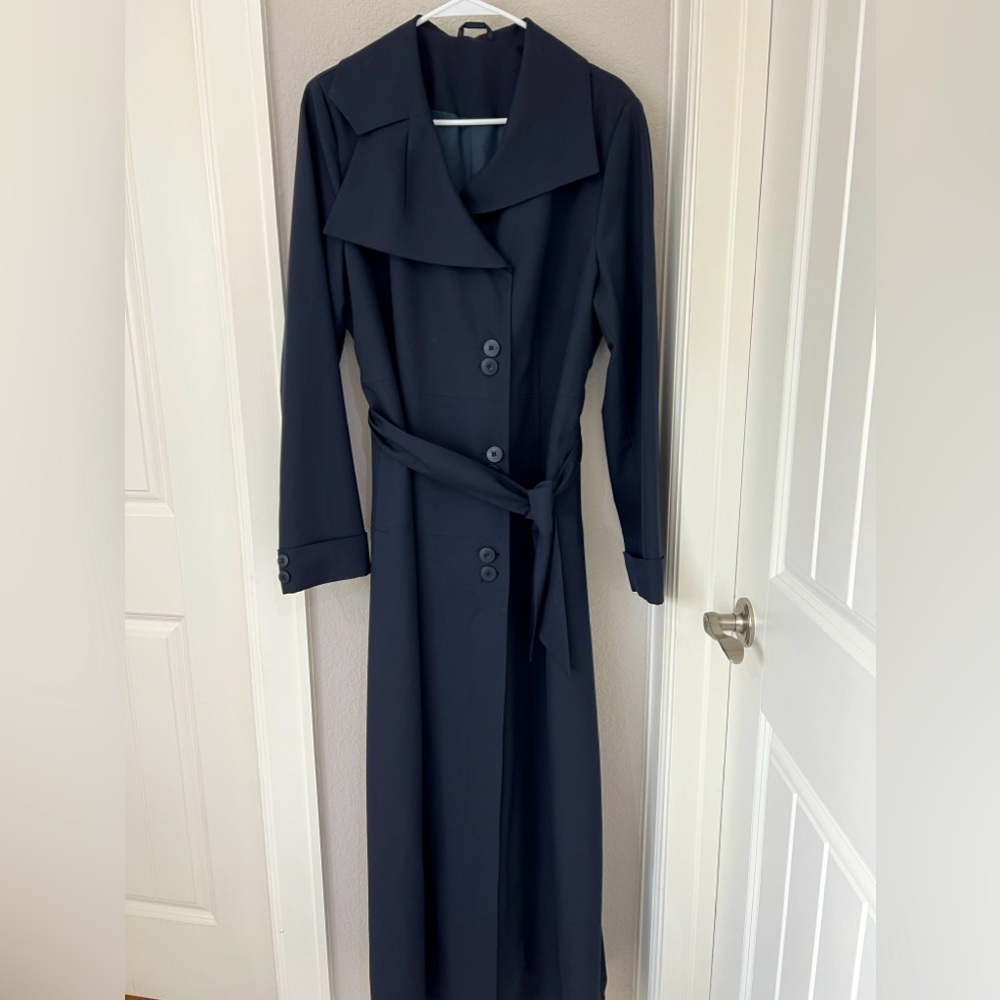 AlReda'a Maxi TRENCH, Jilbab, Front Buttoned Abaya lined EU 46, L